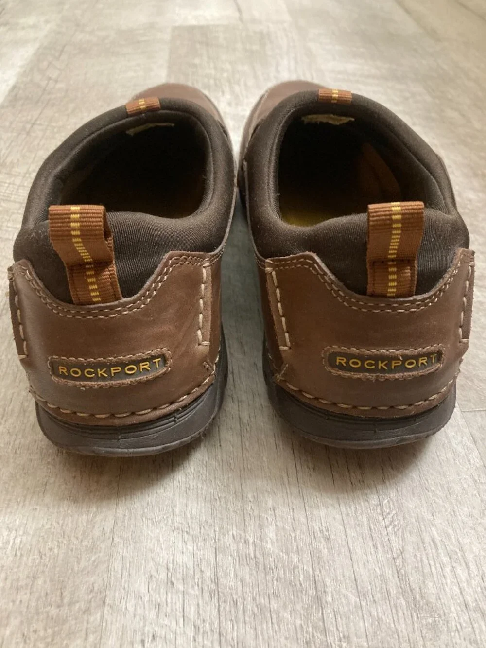 Rockport Walkability Men's Slip On Brown Leather Loafers - 10M